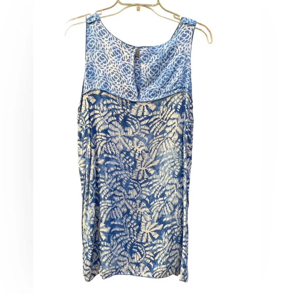 Blue Ginger Marina Lightweight Flowy Sleeveless Asymmetrical Top Tunic Size Med - Picture 5 of 11